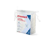 PRESTERIL Quadrotti Di Cotone Idrofilo 8x7,5cm - 50 Pezzi