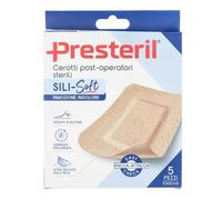 Presteril - Sili Soft Cerotto Post Operatorio 10x10cm, 5 cerotti