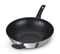 PRESTIGE 9 padelle resistenti in acciaio inox, 30 cm, argento