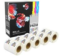 PRESTIGE CARTRIDGE 10x 99010 S0722370 28mm x 89mm Etichette per Indirizzi (130 Etichette/Rotolo) per Dymo LabelWriter 4XL, 310, 320, 330, 400, 450 Turbo/Twin Turbo/Duo & Seiko Smart Etichettatrici
