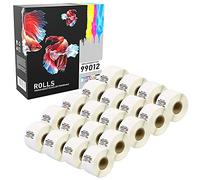Prestige Cartridge Etichetta per Rotolo, Sostituisce 99012, 36mm x 89mm, 20 Pezzi