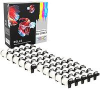 Prestige Cartridge Etichetta per Rotolo, Sostituisce DK22243, 102mm x 30.48m, 50 Pezzi, Bianco