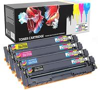 PRESTIGE CARTRIDGE KIT 4 Toner Compatibile per 205A (CF530A, CF531A, CF532A, CF533A) HP Colour LaserJet Pro MFP M180n M180nw M181fw M154a M154nw - NERO/CIANO/MAGENTA/GIALLO