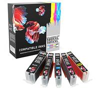 Prestige Cartridge - Kit cartucce inchiostro compatibili PGI-580XXL/CLI-581XXL per Canon Pixma - XXL