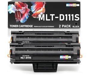 Prestige Cartridge MLT-D111S Kit 2 Toner compatibile per Stampanti Samsung Xpress SL-M2020 / M2021 / M2022 / M2026 / M2070 / M2071, nero, 2 Pezzi