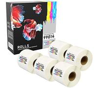 PRESTIGE CARTRIDGE R99014fiveV3 5 Compatibili Rotoli SLP-SRL 54mm x 101mm Etichette adesive per Seiko Smart SLP Pro Plus 100 120 200 220 240 410 420 430 440 450 (220 Etichette per Rotolo)