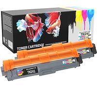 Prestige Cartridge Toner Compatibile per Brother TN241, 2 Pezzi, Nero
