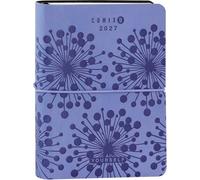 PRESTIGE & DELUXE Agenda compatibile con COMIX U YOURSELF SPECIAL viola 2026-2027 Giornaliera 16 Mesi, Copertina Morbida Scuola e Università,dim. 11x15,3cm + portachiave pailettes e penna colorata