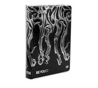 PRESTIGE & DELUXE Agenda compatibile con Diario Scuola 2025-2026 Be You Octopus argento - F.to 12,5x17 cm Edizione limitata + omaggio portachiave fischietto e penna multicolore