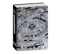 PRESTIGE & DELUXE Agenda compatibile con diario scuola Bastardidentro Miticamente Argento 2025-2026 f.to Standard 18x14 cm + Omaggio portachiave Fischietto e Penna colorata