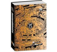 PRESTIGE & DELUXE Agenda compatibile con diario scuola Bastardidentro Miticamente Bianco Blu 2025-2026 f.to Standard 16x11 cm + Omaggio portachiave Fischietto e Penna colorata