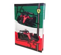PRESTIGE & DELUXE Agenda compatibile con diario scuola Ferrari rosso 2025-2026 F.to Standard 18x14cm + portachiave fischietto e penna colorata