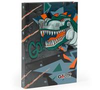 PRESTIGE & DELUXE Agenda compatibile con diario scuola Gopop Dinosauro Robot Boy 2025-2026 Standard 20x14cm + portachiave fischietto e penna multicolore