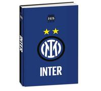 PRESTIGE & DELUXE Agenda compatibile con Diario Scuola Inter Milano blu F.to Standard 18x13cm 2025/2026 datato + portachiave calcio 3d