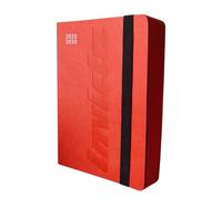 PRESTIGE & DELUXE Agenda compatibile con diario scuola Invicta 16x12cm 2025/2026 rosso + Omaggio portachiave fischietto e penna multicolore