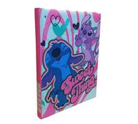 PRESTIGE & DELUXE Agenda compatibile con diario scuola Lilo e Stitch Sweet Thing Dolci Pensieri 2025-2026 F.to Standard 20x15 cm per bambine + portachiave pailettes, matita e penna multicolore