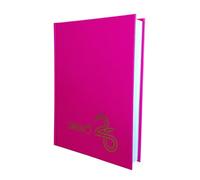 PRESTIGE & DELUXE Agenda compatibile con diario Smemoranda classic Fucsia 16 mesi 2025-2026 F.to Standard 11x15 cm Size M + portachiave paillettes e penna multicolore