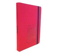 PRESTIGE & DELUXE Agenda compatibile con diario Smemoranda UNI universitaria 13 mesi 2025-2026 F.to Standard Rossa 13x19 cm copertina in tessuto + portachiave fischietto e penna multicolore