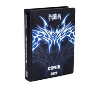 PRESTIGE & DELUXE Agenda compatibile con scuola diario C0mix Phobia Edizione Limitata con sticker 2025-2026 F.to12x16.5H cm + portachiave fischietto e penna multicolore