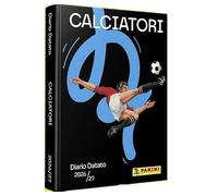 PRESTIGE & DELUXE Agenda compatibile con scuola diario Calciatori Panini 2026-2027 datato con Stickers + Omaggio portachiave Fischietto e Penna multicolore