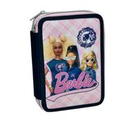 PRESTIGE & DELUXE Astuccio 2 piani compatibile con Barbie per la scuola + omaggio portachiave pailettes e penna multicolore