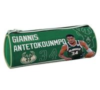 PRESTIGE & DELUXE Astuccio tombolino scuola compatibile con NBA Antetokounmpo 34 chiusura zip Dim. 21 x 7,5 x 7,5 cm