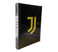 PRESTIGE & DELUXE Diario compatibile con Juventu bianconeri Black Nero F.to 18 x 14 cm per la scuola 2025/2026 - copertina imbottita + Omaggio portachiave squadra