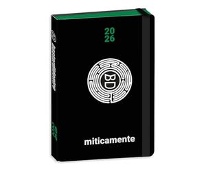 PRESTIGE & DELUXE Diario scuola Bastardidentro Edizione Limitata Speciale nero Copertina in PU 2025-2026 datato F.to standard 18x13cm + Omaggio portachiave fischietto e Penna multicolore