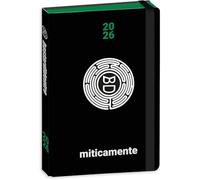 PRESTIGE & DELUXE Diario scuola Bastardidentro Miticamente Edizione Limitata Speciale nero Copertina in PU 2025-2026 datato F.to Pocket 16x11cm + Omaggio portachiave fischietto e Penna multicolore