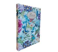 PRESTIGE & DELUXE Diario scuola Pigna Nature Flowers Fiori bianchi - 12 mesi 2025-2026 F.to 18x14 cm + portachiave paillettes e penna multicolore