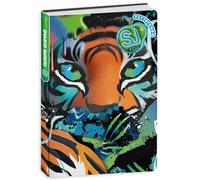 PRESTIGE & DELUXE Diario Scuola Seven SJ Boy Ragazzo Linea Animal Tigre 2025-2026 datato F.to standard 20x15 cm + portachiave fischietto e penna multicolore