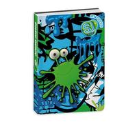 PRESTIGE & DELUXE Diario Scuola Seven SJ Boy Ragazzo Linea Wondrous Mostro Verde 2025-2026 datato F.to standard 20x15 cm + portachiave fischietto e penna multicolore