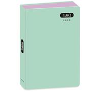 PRESTIGE & DELUXE Diario scuola Teenace linea pastello Verde acqua 2025-2026 pocket 16x11cm + omaggio portachiave con paillettes e penna multicolore