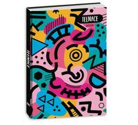 PRESTIGE & DELUXE Diario scuola Teenace multicolore graffiti 2025-2026 standard 18x13cm + omaggio portachiave con paillettes e penna multicolore