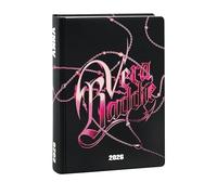 PRESTIGE & DELUXE Diario Scuola Vera Baddie Anna 2025-2026, Agenda Giornaliera 16 Mesi per Ragazze Scuola Elementare e Medie, 12x16.5 cm + Astuccio zip + portachiave pailettes e penna multicolore