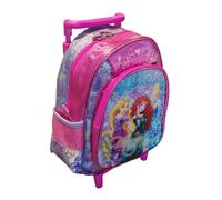 PRESTIGE & DELUXE Mini Trolley zaino asilo Dolci Principesse Rosa per bimba Dim. 30 x 25 x 15 cm + omaggio portachiave