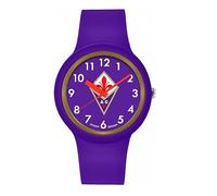 PRESTIGE & DELUXE Orologio da polso Lowell Fiorentina Cinturino in silicone viola - Quadrante 34 mm viola in confezione + portachiave calcio