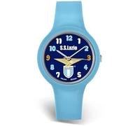 PRESTIGE & DELUXE Orologio da polso Lowell One kid Lazio Cinturino in silicone azzurro - Quadrante 34 mm blu in confezione + portachiave calcio
