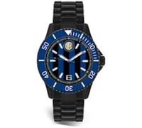 PRESTIGE & DELUXE Orologio da polso Lowell Stadium Inter Cinturino nero - Quadrante 42 mm Nero e Blu + portachiave calcio