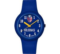 PRESTIGE & DELUXE Orologio da polso unisex Lowell Bologna Nuova Collezione Cinturino Blu- Quadrante 43 mm Blu in confezione + portachiave calcio