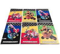 PRESTIGE & DELUXE QUADERNI compatibile con Super Mario Kart 6 pezzi a righe Rigo A 30% di pagine in più maxi + Omaggio portachiave fischietto
