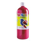 PRESTIGE & DELUXE Tempera pronta superlavabile - Flacone da 1000 ml in 18 colori assortiti o set Colorbox da 6 colori primari - Prodotto per Lavori Creativi e Pittura (1, 09- Magenta)