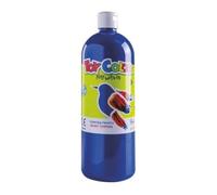 PRESTIGE & DELUXE Tempera pronta superlavabile - Flacone da 1000 ml in 18 colori assortiti o set Colorbox da 6 colori primari - Prodotto per Lavori Creativi e Pittura (1, 16- Cobalt blue/blu cobalto)