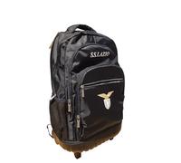 PRESTIGE & DELUXE Trolley zaino scuola Lazio Blu Triplo scomparto + astuccio 3 piani zip completo di cancelleria + 7 penne cancellabili e portachiave calcio