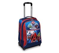 PRESTIGE & DELUXE Trolley Zaino scuola supereroi fisso organizzato Nuova Collezione + portachiave fischietto + 10 penne colorate