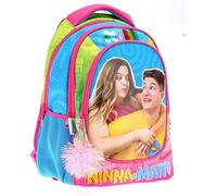PRESTIGE & DELUXE Zaino Ovetto Ninna e Matti per Bambini Scuola Elementare, 32 x 21 x 42 cm + omaggio 7 penne + portachiave paillettes