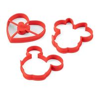 PRESTIGE Disney - Set di 3 stampi per pancake, in silicone, colore: Rosso