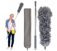 Prestige Home Spolverino Telescopico Ultra Sottile Con Spazzola Flessibile Allungabile per Pulire Polvere, PH002