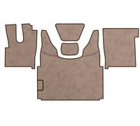 PRESTIGE LINE Tappetini per Camion per DAF XF 106 dal 2013 con cambio automatico Beige Realizzato in ecopelle - Accessori interni Camion - Accessori in schiuma comfort