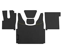 PRESTIGE LINE Tappetini per Camion per DAF XF 106 dal 2013 con cambio automatico Nero Realizzato in ecopelle - Accessori interni Camion - Accessori in schiuma comfort
